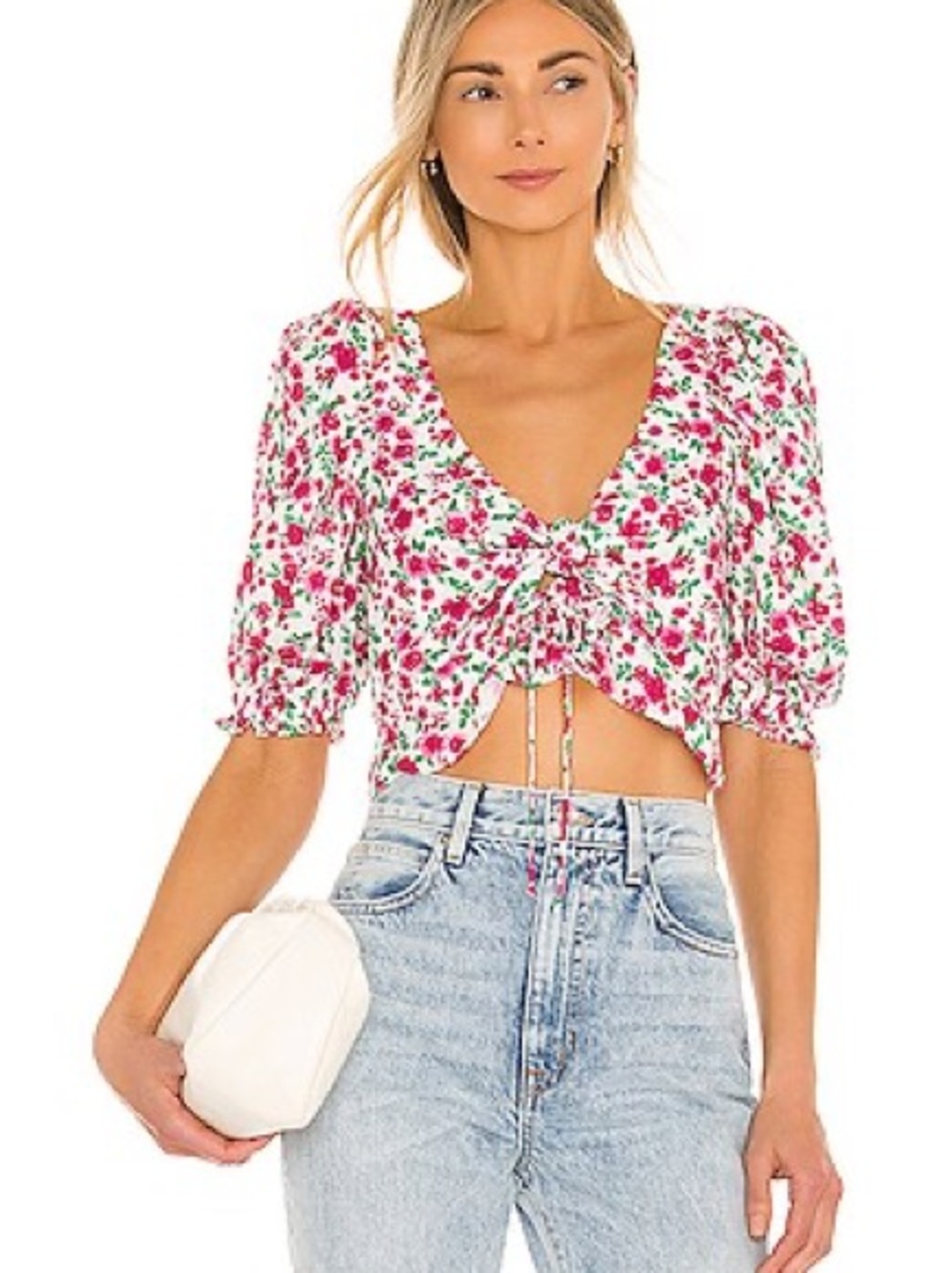 For Love and Lemons Petal Floral Blouse